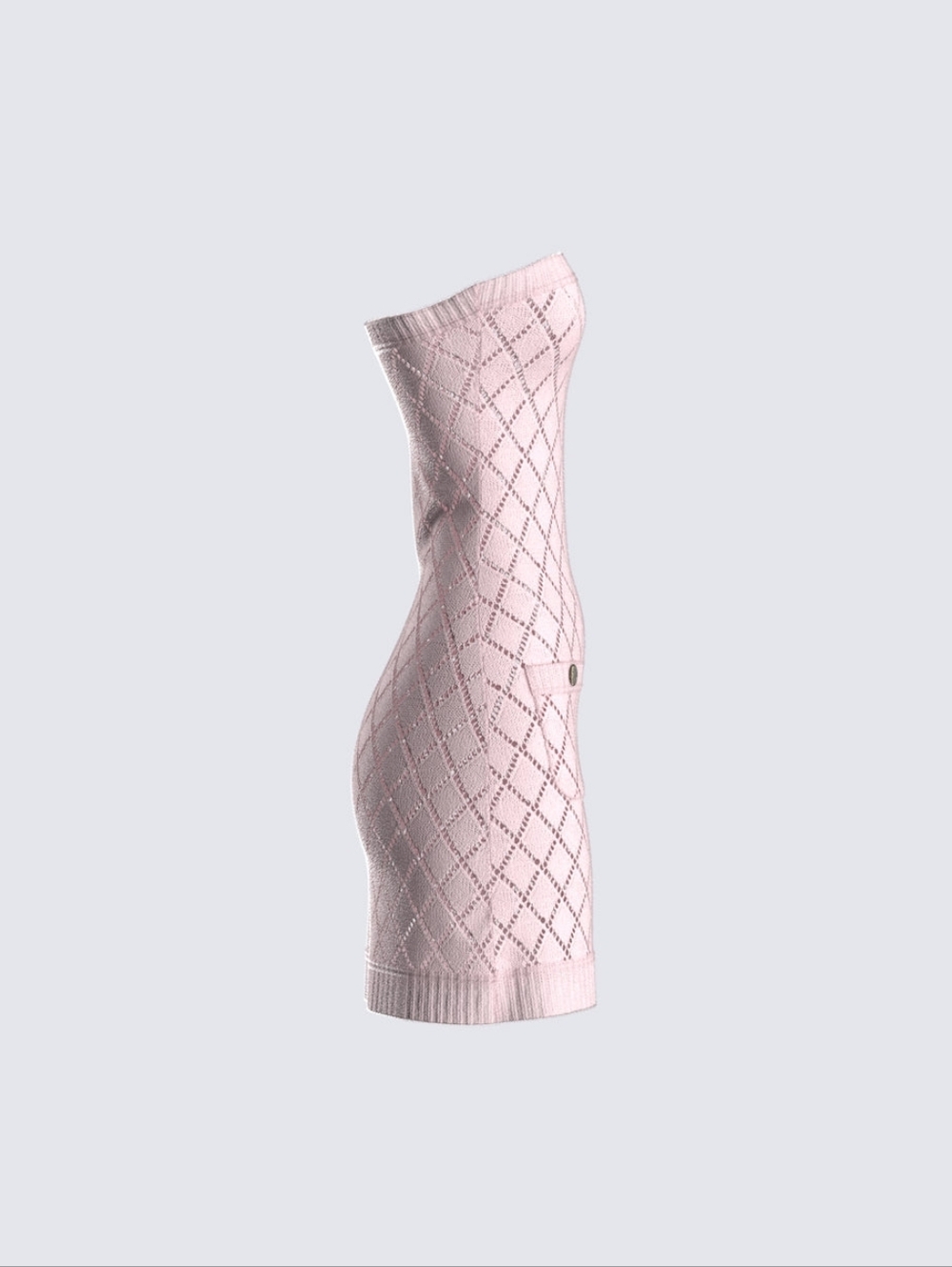 NIB- Finesse Celine Pink Pattern Knit Mini Dress Sz XS/S - Picture 2 of 7